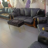 طقم رئاسي • جلد مطعم بصاج • ٦مقاعد