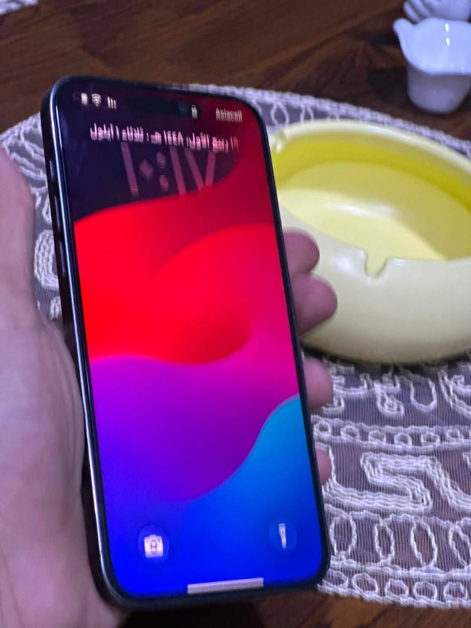 *للبيع ايفون 14 برو ماكس*

*المواصفات:*

- *الذاكرة*: 256GB

- *اللون*:بنفسجي 

- *البطارية*: 83 

- *النضافة*: 90 

- *الحالة*: كله شغال بدون عطل او مشكلة

 - اتصال ✅

 - سيم كرت ✅

 - فيس ايدي ✅

 - واي فاي ✅

 - كاميرات ✅
ملاحظة فقط مبدل شاشه اصلي اصلي وأظهر اصلي 
- *الضمان*: الباقي مكفول - تجي تفحص ع راحتك

- *السعر*: 575

- *المكان*: بغداد - الدوره 

*للتواصل واتساب: 
***********
