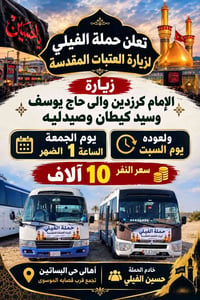 حملة الفيلي • زيارة العتبات • حي البساتين