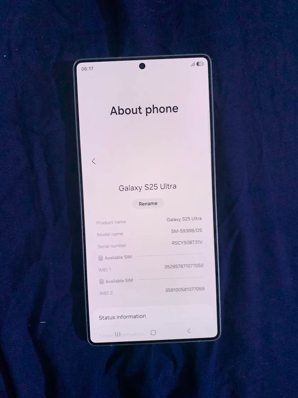Galaxy S25 Ultra سلام عليكم
كامرته 0.6تعالك فقط تلفون ماصالي شهرين من ماخذه
سعر 925 مجال ***********
***********
