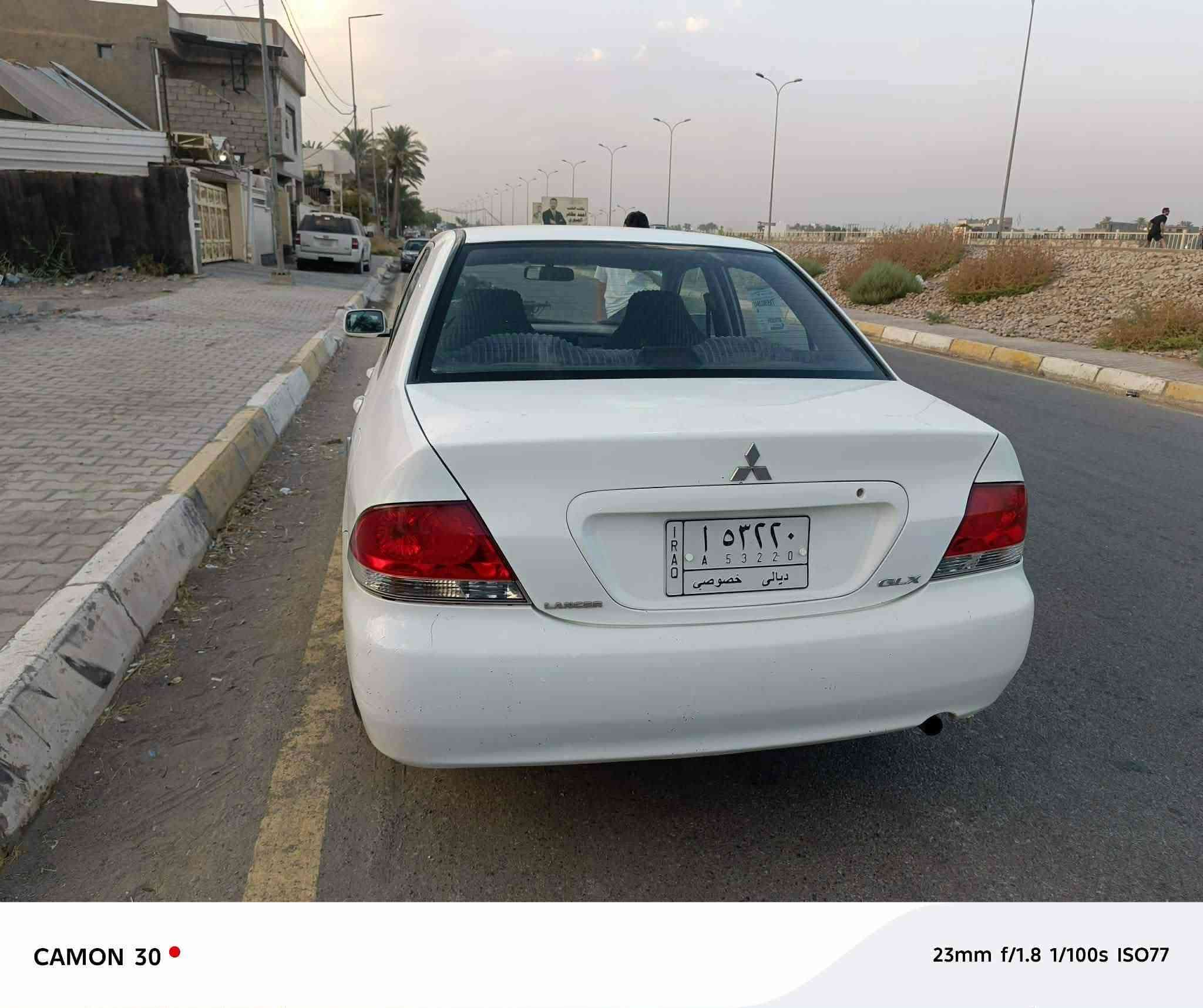 لانسر 2009اللون ابيض رقم ديالى سنويه ل28سيارة حلوة ونظيفه بيه تبديل بنيد والبدنه صبغ الدعامية فقط بدون قطرة معجون كير ومحرك وصدر وتبريد وتخم تاير كله جديد السعر 72للاتصال على الرقم ***********استاذ محمد والسيارة موجودة في بعقوبة.

نص مكتوب في الصور:
- CAMON 30  23mm f/1.8 1/100s ISO64
- CAMON 30 23mm f/1.8 1/100s ISO66
- CAMON 30 23mm f/1.8 1/50s ISO278
- CAMON 30
- 23mm f/1.8 1/100s ISO77
- CAMON 30 • 23mm f/1.8 1/50s ISO333
- CAMON 30  23mm f/1.8 1/50s ISO178
- CAMON 30  23mm f/1.8 1/50s ISO131