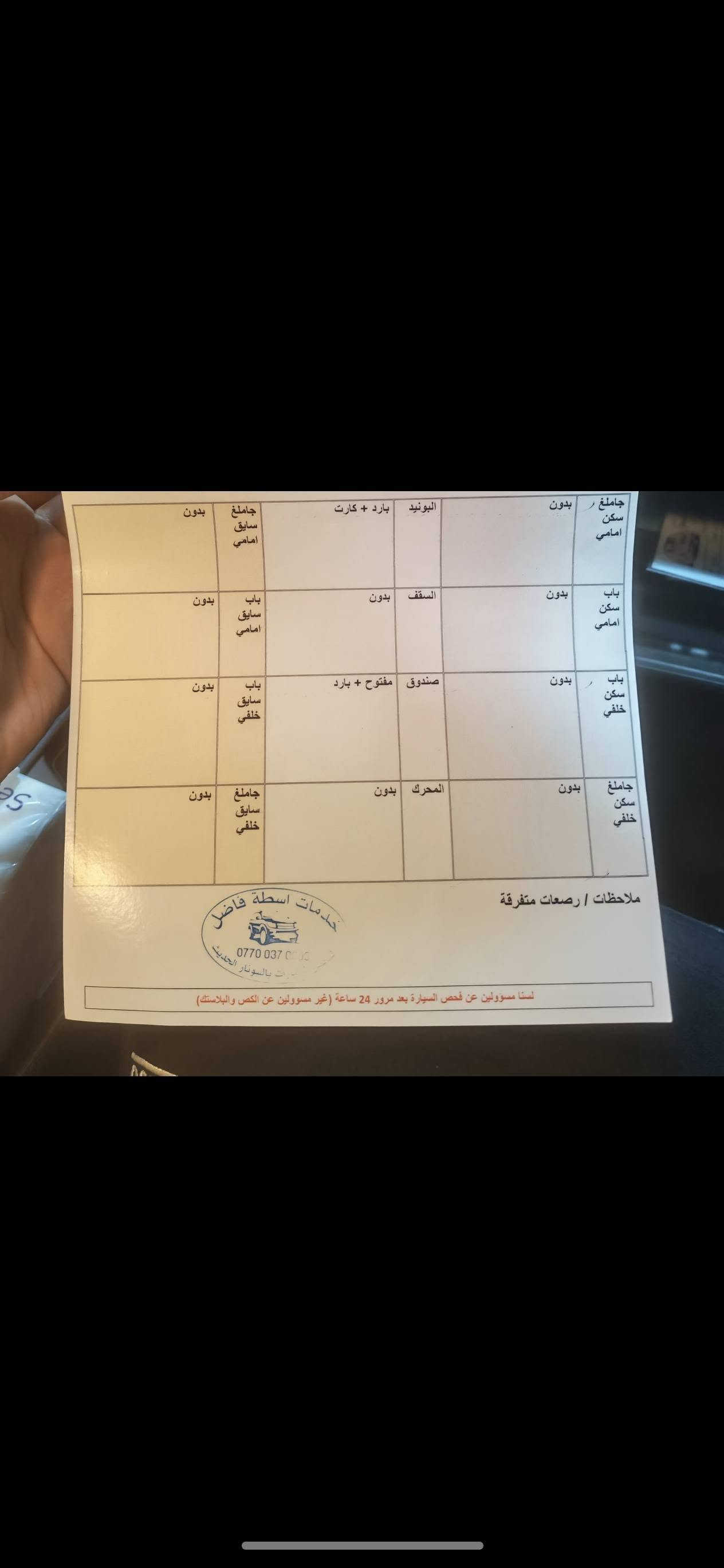 سنترا 2024 SV ماشيه 16 الف بدون صبغ بدون تبديل بدون ايرباك ودواخل فقط مكانين تعديل بارد سيارة بلادية وكل غراضها بلادية وصورة السونار بالصور   سعر 155$. ومجال بسيط مكان السيارة كركوك ***********
