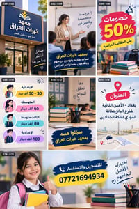 معهد خيرات العراق • تأسيس قوي • خصم ٥٠٪