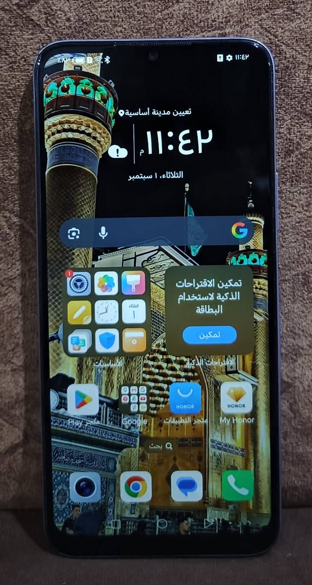 السلام عليكم للبيع جهاز هونر X6 ذاكره 128 عشوائية 6 بطارية 5000 جهاز نضيف مبدل شاشه اصليه وكاله مكفول من اي عطل او خلل يدعم الشحن التايبسي السعر 70 وبي مجال قليل للاستفسار ***********
