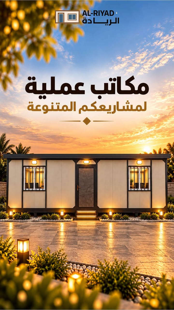مكتب متنقل • تصميم عصري • عزل حراري