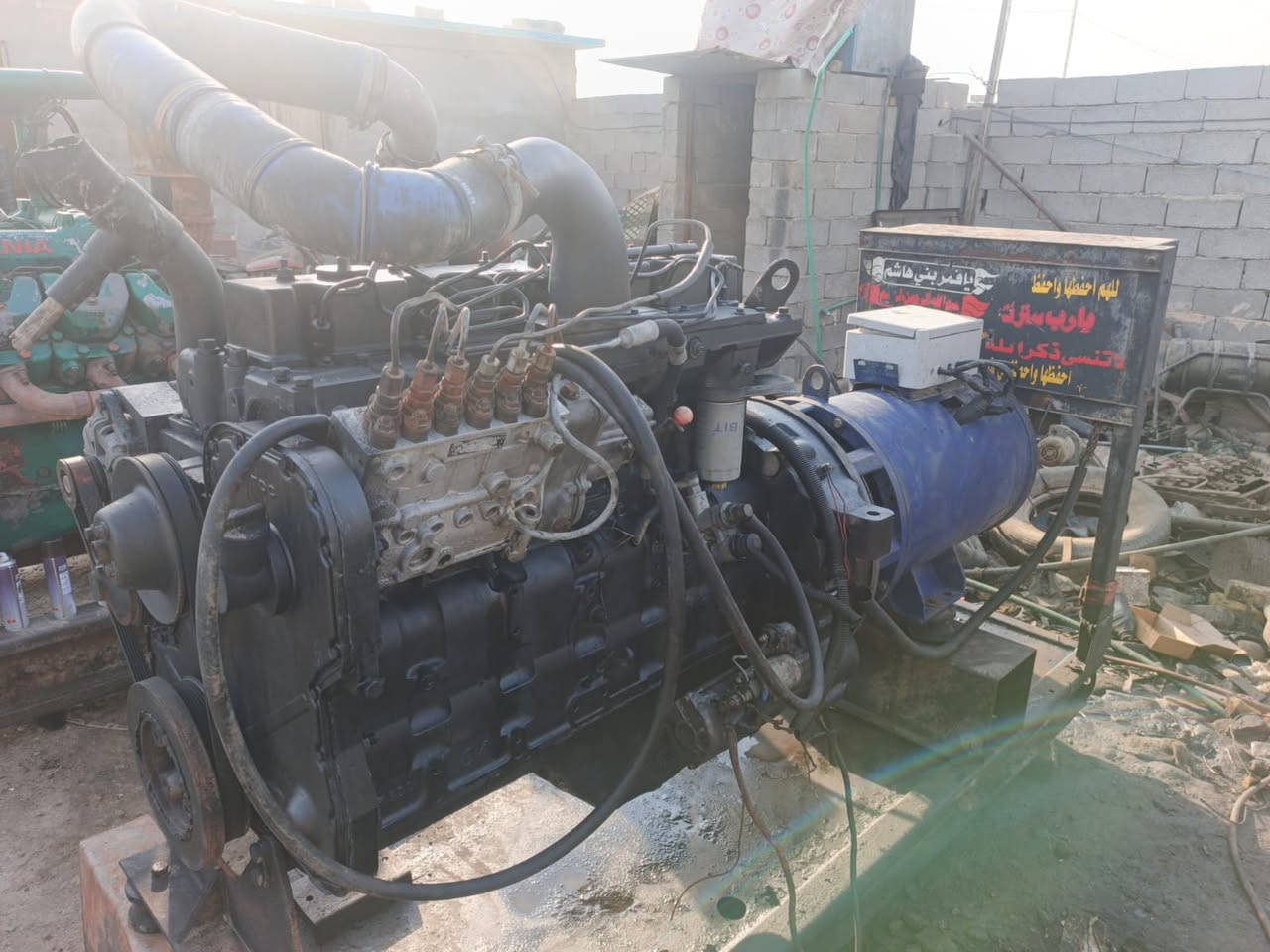 كمنز 114 ولف 12 توليد 180 كيفي شغال  ☸️ 

مولد جاهز بيه خيط بخار Ⓜ️

السعر 20 ورقة المكان بغداد *********** ☎️
