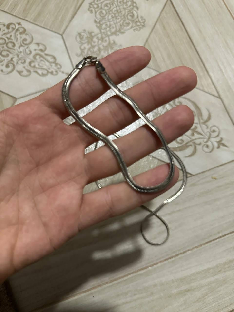 فضة ٩٢٥ • سوار وزنجيل • ٢٨غ