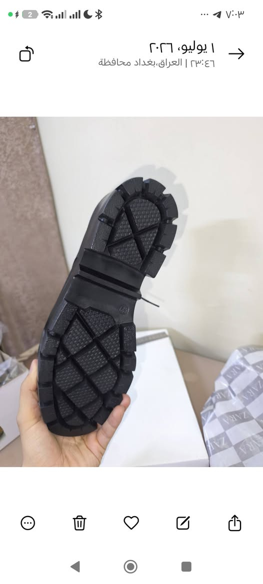 سلام عليكم شباب  عندي هذاحذاء جلد طبيعي  ارتفاع كعب 5cm  (وعندي وصل الحذاء الي صممه الحذاء منه حتى يتاكد انه طبيعي 100 بلميه )  قياس 41 ستندر  ينطيك هيبه وقيافه مرتبه يرهم رسمي وكاجول الله شاهد مامبلوس ولالبسه وللعلم هذا حذاء تفصال يعني ماموجود منه.  سبب البيع هديه وصلتني  مو عل قياسي طلع.   سعره55 الف   قفل.  *********** واتساب      للعلم اشترى الولدب75 الف واني جاي ابيعه. 55 مستعجل
