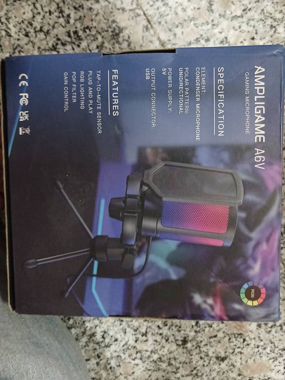 مايك AMPLIGAME A6v • متعدد الألوان • مستعمل شهرين
