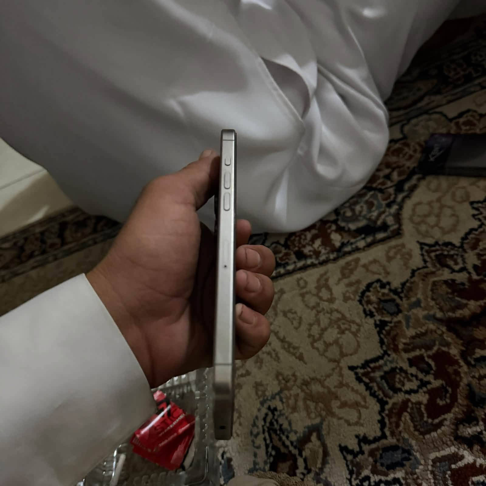 للبيع آيفون 15برو ماكس السعر مليون و١٠٠
فقط واتساب ***********

نص مكتوب في الصور:
- حالة البطارية
- تعمل بطارية iPhone هذه على النحو المتوقع. حول البطارية
- والضمان...
- عادية
- الحد الأقصى للقدرة
- ٨٨٪
- هذا قياس لقدرة البطارية مقارنة بقدرتها عندما كانت جديدة. قد
- تتسبب القدرة المنخفضة بتقليل ساعات الاستخدام بين عملية الشحن
- والأخرى.
- عدد الدورات
- ٧٢٦
- هذا هو عدد مرات استهلاك iPhone لقدرة البطارية. معرفة المزيد...
- تاريخ التصنيع
- أيلول ٢٠٢٣
- أول استخدام
- تشرين الأول ٢٠٢٣