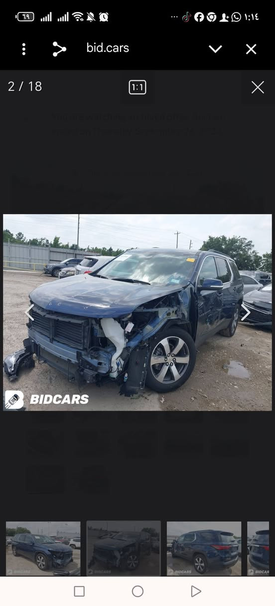 _وارد امريكي  للبيع 205$ موديل23 LT.. لا تخابر وتعبني وياك تعجبك تعال وشوف.. وبخدمتك
_لون نيلي  مميز 

_ ⚠️ضرر : حادثهه جاملغ امامي جهة السايق مبدل ... صور حادث بالمنشور 

 _ شواصي و الغود مكفوله

_محرك 6v مكفول 

_كير مكفول 

موصفات فول عدا فتحه  فئهLT

_خمس كامرات 5 ـــــ 360 درجه 📷

_كامره خلفيه أثناء قياده 📷

_رادار امامي خلفي جانبي ⚠️

_تنبيه هتزاز في الكشن استشعار رادارات⚠️

_كاميرات جانبيه خلفيه اماميه 📷

_ خمس بصمات ابواب  

_ويل لون سلفر مميز 

 _ دبل جنطة + فتح بثلاث وضعيات ( بصمه _ ودكمه _ واستشعار عند الاقتراب ) 

 _رادار امامي _رادار خلفي _رادار جانبي _توقف ذاتي

_هندبريك دكمه 

_تبريد ثلاث قطع : 

_  مقاعد تدفئه عدد 2

_كراسي جلد مميز منفصل vip

_شاشه قاصه

 _مثبت سرعه

 _تحكم استيرن + تدفئه استيرن + استيرن كهرباء 

_ تحديد مسار +تشغيل عن بعد 

_جنطه كهرباء (هايدروليك )

 _ مرايات كهرباء شفط + تحكمات 

_كشنات كهرباء  

_ تحديد نقاط عمياء

_سماعات Bose دمام +مضخم فول صوت 

_*سياره جديده رقم نجف 

_تحول ثاني يوم بأسم المشتري 

سياره جديده بمعنى الكلمه  

 *السعر_ اتصال او تواصل واتساب لمعرفه باقي تفاصيل  

مكان الديوانية.. والله مو سعرهه بس محتاج نقد.. بالعافية

الاستفسار الاتصال ‏‪***********

نص مكتوب في الصور:
- 15 / 18 bid.cars
- bid.cars
- 2 / 18
- 1:1
- BIDCARSO
- 1 / 18 bid.cars BIDCAR
- 17 / 18 bid.cars BIDCARC 360
- 13 / 18 bid.cars BIDICARS
- 12 / 18
- "September" : الإنجليزية
- سبتمبر
- september
- 1 september
- Sept..." : الإنجليزية
- bid.cars 14 / 18 1:1 BIDVARS
- You are watching archived offer. Auction ended on Thursday, September 26, 2024. Thursday, September 26, 2024 17 Photos 360 360° bid.cars Bidding Vehicle information
- bid.cars You are watching archived offer. Auction ended on Thursday, September 26, 2024. Thursday, September 26, 2024 17 Photos 360 360 Bidding Vehicle information