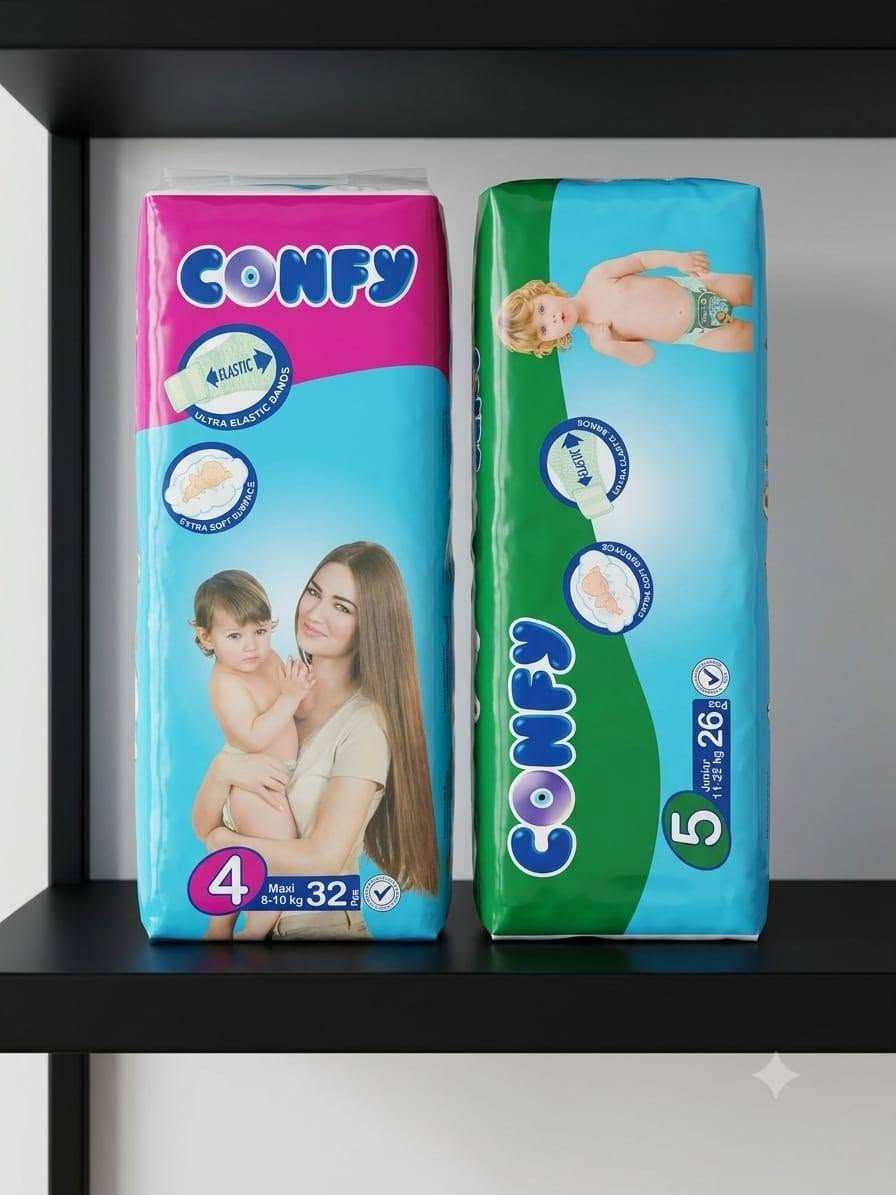 حفاظات بيبكس وكونفي وباين اقتصادي وباين احمروكافيان  متوفرجميع الانواع من رقم 1الي6البالةبهااربعةاكياس جودة كافيان البالة5اكياس 
السعريطيب خاطرزبائنناالاعزاء
 لشراءالمنتج التواصل علي رقم ابوالنورس 
***********
نقطةالبيع بسمايةبغداد
ر
