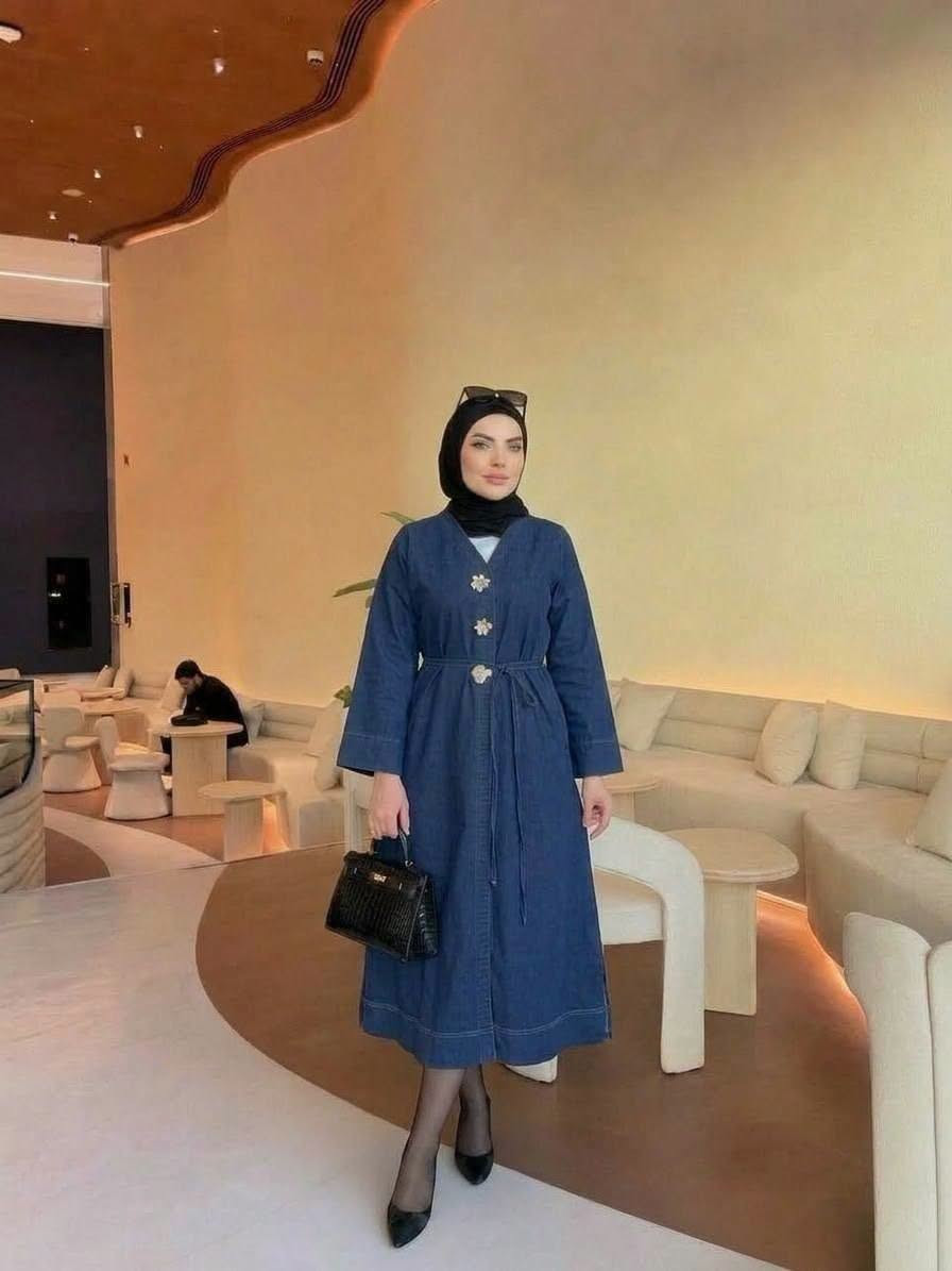 تونك جامعي • جينز سوري • مقاسات ٣٨-٤٨