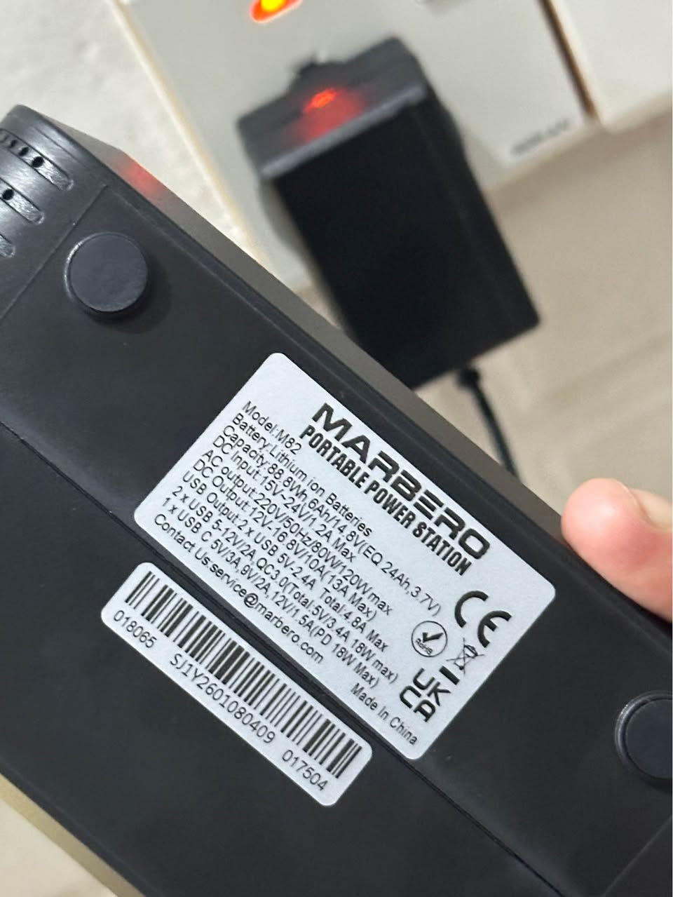 لۆک بەکار نەهاتو UKبەریتانی کی مشتەریە جات بنیری*********** MARBERO Portable Power Station 
24,000mAh/ 88.8Wh, 120W Peak Solar(٨٠هەزار) أربيل, العراق
