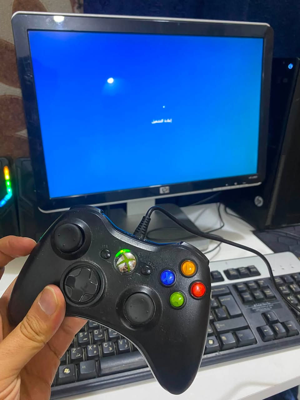 السلام عليكم اخوان تجميعه كامله ألعاب و شغل مكتبي التجميعه متوفره 

الكيس  HP Desktop Case لأصلي 

مواصفات الجهاز
اسم الجهاز
المعالج
ذاكرة RAM المثبتة
بطاقة الرسومات
مساحة التخزين
معرف الجهاز
معرّف المنتج
نوع النظام
العلم واللمس
DESKTOP-36MIK97
Intel(R) Core(TM) i5-3470 CPU @ 3.20GHz 3.20 GHz
16,0 غيغابايت
AMD Radeon HD 6450 (1009 MB)
119 GB SSD KingstonSA400S37, 466 GB HDD ST500DM002-1BD142
A66D850F-281F-429A-A0A1-786940D7AAF2
:00330-80000-00000-AA572
نظام تشغيل بإصدار 64 بت ومعالج يستند إلى x64 لا يتوفر إدخال باللمس أو بالقلم الجهاز يجي ويا كيبورد ماوس حوستك اكس بوكس لأصلي شاشه 21 انج من شركه hp
تواصل واتساب ***********
