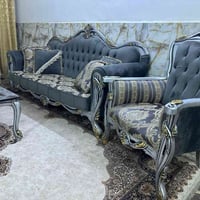 ملكي تركي خشب زان عشر مقاعد مع وسطيه نظيف جداً مكانه المنصور 077242787...