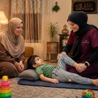 الضمور العضلي • علاج طبيعي • أطفال
