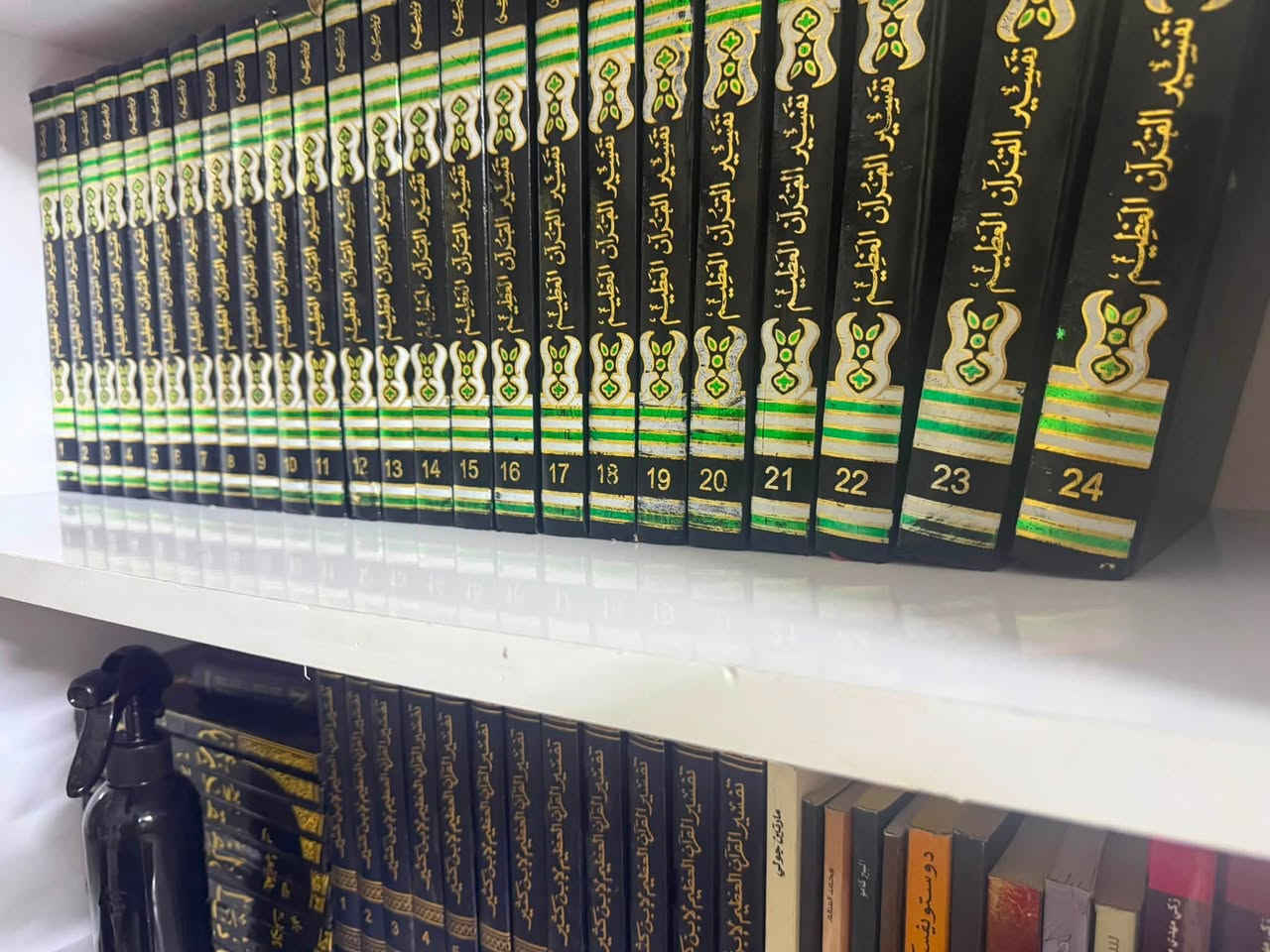 السلام عليكم ورحمة الله وبركاته تفسير القران العظيم للحافظ ابن كثير رحمة الله 24 مجلد كامل جديد غير مستخدم بسعر ١٢٥ الف فقط النسخة جميلة جداً جداً ومتوفر موسعات دينية أخرى  للطلب مراسلة الصفحة او الاتصال على الرقم ***********
