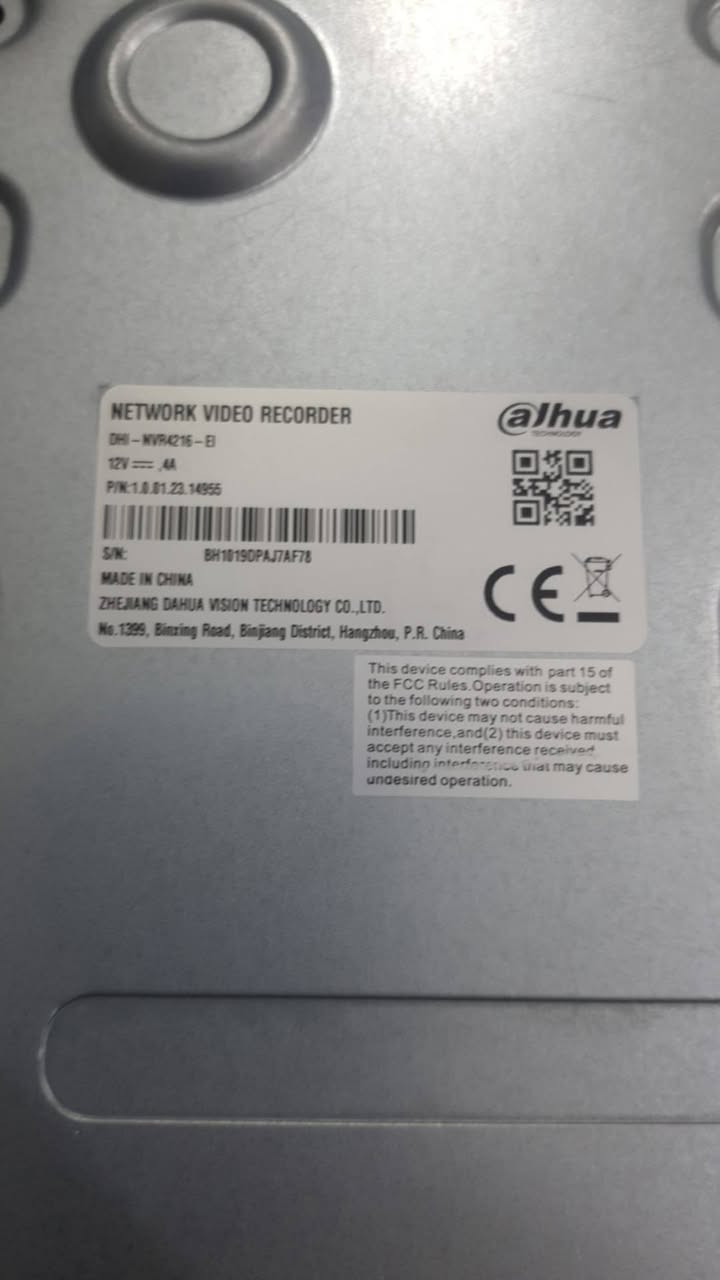 كامرات ip عدد ٥ مع جهاز NVR دهوا ١٦ 4k ذكاء صطناعي التقاط صور السعر٢٨٠الف
بغداد الكريعات 
***********
