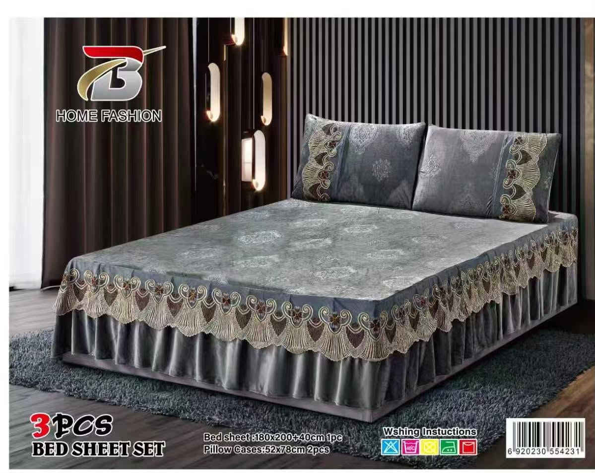 طقم 3 قطع • ملاية 180x200 • وزن ثقيل