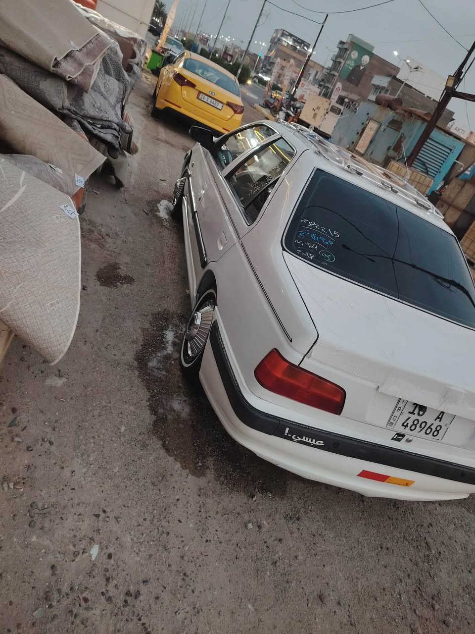 السلام عليكم 
بارص مديل 18 
سياره جاهزه كير ومحرك وتبريد وحداديه شرط 
رقم قادسيه بسمي سنويه ل31 
سياره مكفوله من لضربه 
بيهة لهلالات معمره
 بدون كص فقط حك وصبغ عل كدهن
مكاني سماوة مركز 
سعر 57 وبيهة مجال بسيط
***********
ملاحظه شباب رجآ بدون كسران بحلال لناس
