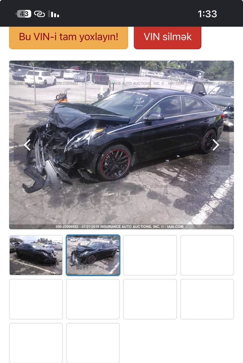 سوناتا • موديل ٢٠١٧ • حادث بالصور