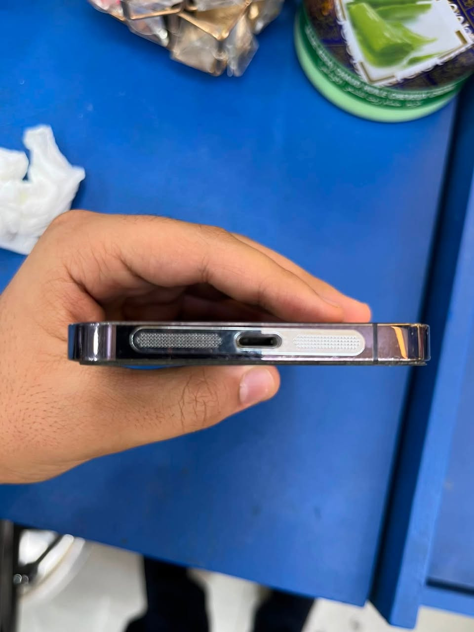 السلام عليكم تليفون آيفون 14 برو ماكس جهاز لوك 
مامفتوح  ذاكره 256 بطاريه 80 سعر 825 وبي مجال مكان بغداد الدوره مكانيك قرب جامع توحيد اللتواصل ***********
