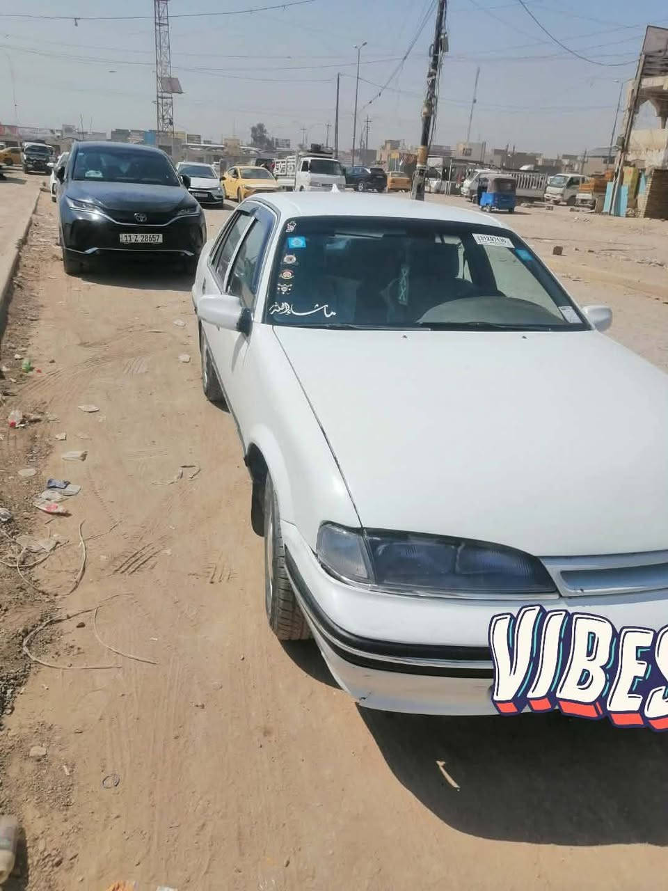 السلام عليكم ورحمة الله وبركاتة
دايو برنس موديل 95 سيارة مصبوقة حزام ماعدة القمارة السيارة محرك وكير خير من الله بسمي السنوية هزتها جديدة شرط التحويل مكان ابو غريب ***********

نص مكتوب في الصور:
- VIBES
- VIBE
- UBES