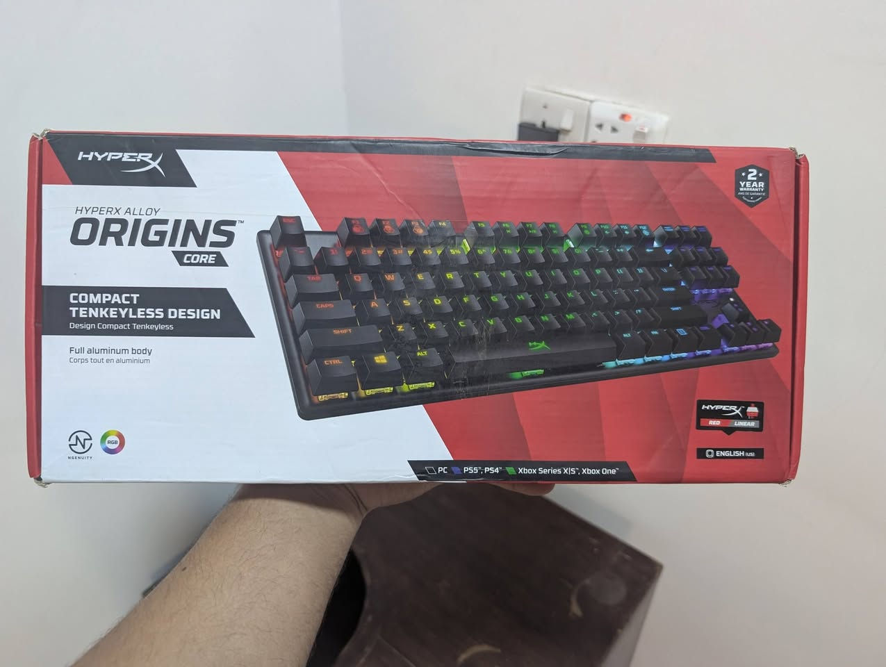 HyperX Alloy Origins Core
سعر 65 الف
مستخدم نظيف جدا 
Red switch 75٪ 

واير 
مابي لا عطل ولا مشكلة 
سبب البيع احتاجيت حجم اكبر 
مكاني بغداد السيدية 
***********
