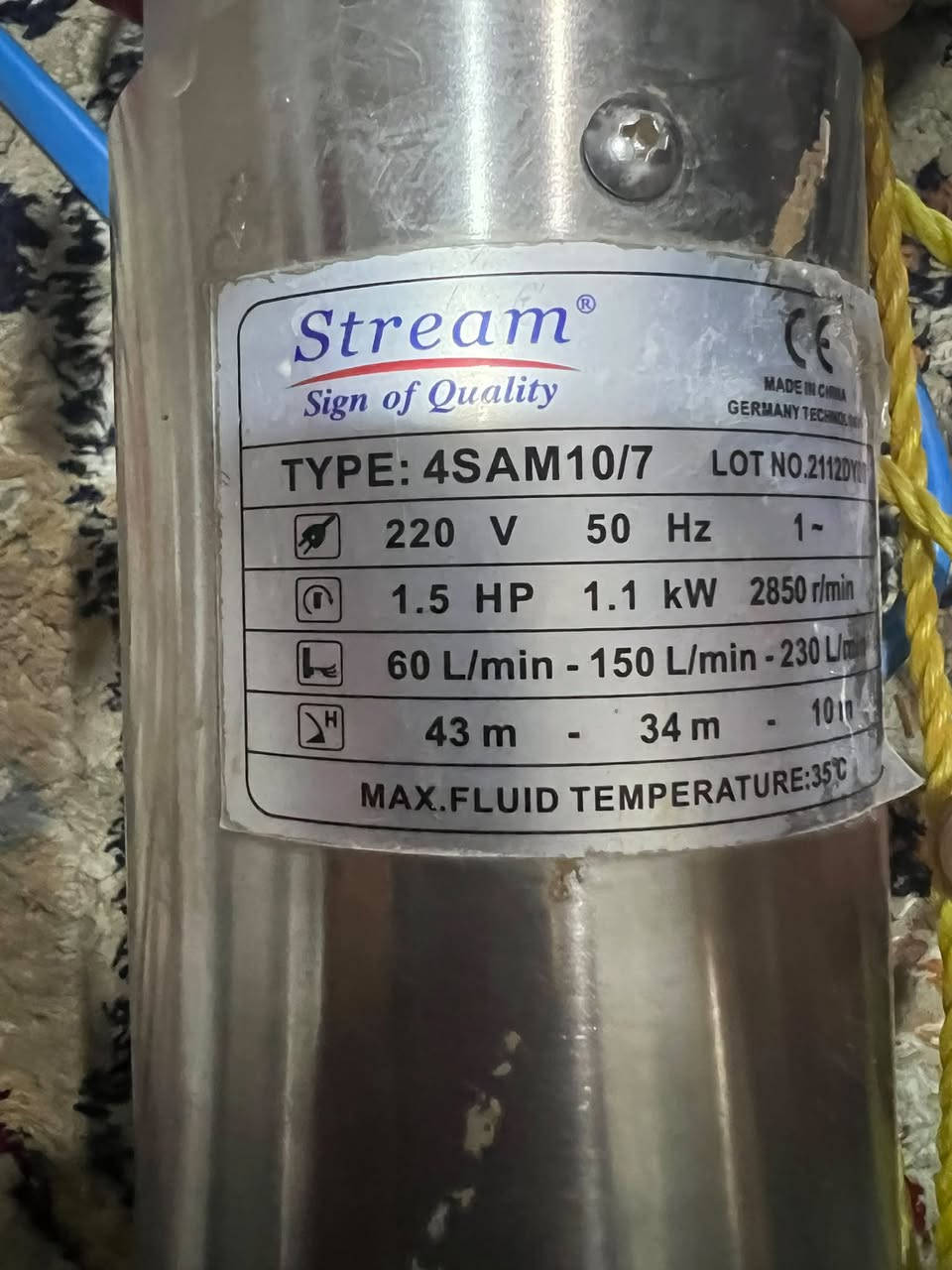 ماتۆڕ ئاوو ٢ ئینج ٨٠ متری کەمتر لە دوو مانگ ئیشی کردە بە شەرت ١٧٥ هەزارووو مەعامەلە ،
جۆلانەکەش سعری ٢٠٠و مەعامەلە شتی کوالێتی بازاڕی نیە ژمارەی مۆبایل ***********
