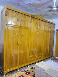 غرفه اخشاب صاج مستعمله للبيع نضيفه جدا مال عرس إستعمال قليل 6ابواب ملح...