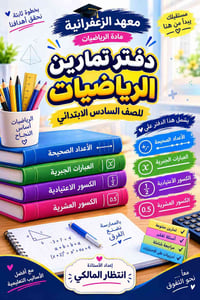 🎓 الصف السادس الابتدائي ✏️ تمارين متنوعة من السهل إلى المتقدم 🧠 أسئلة ...