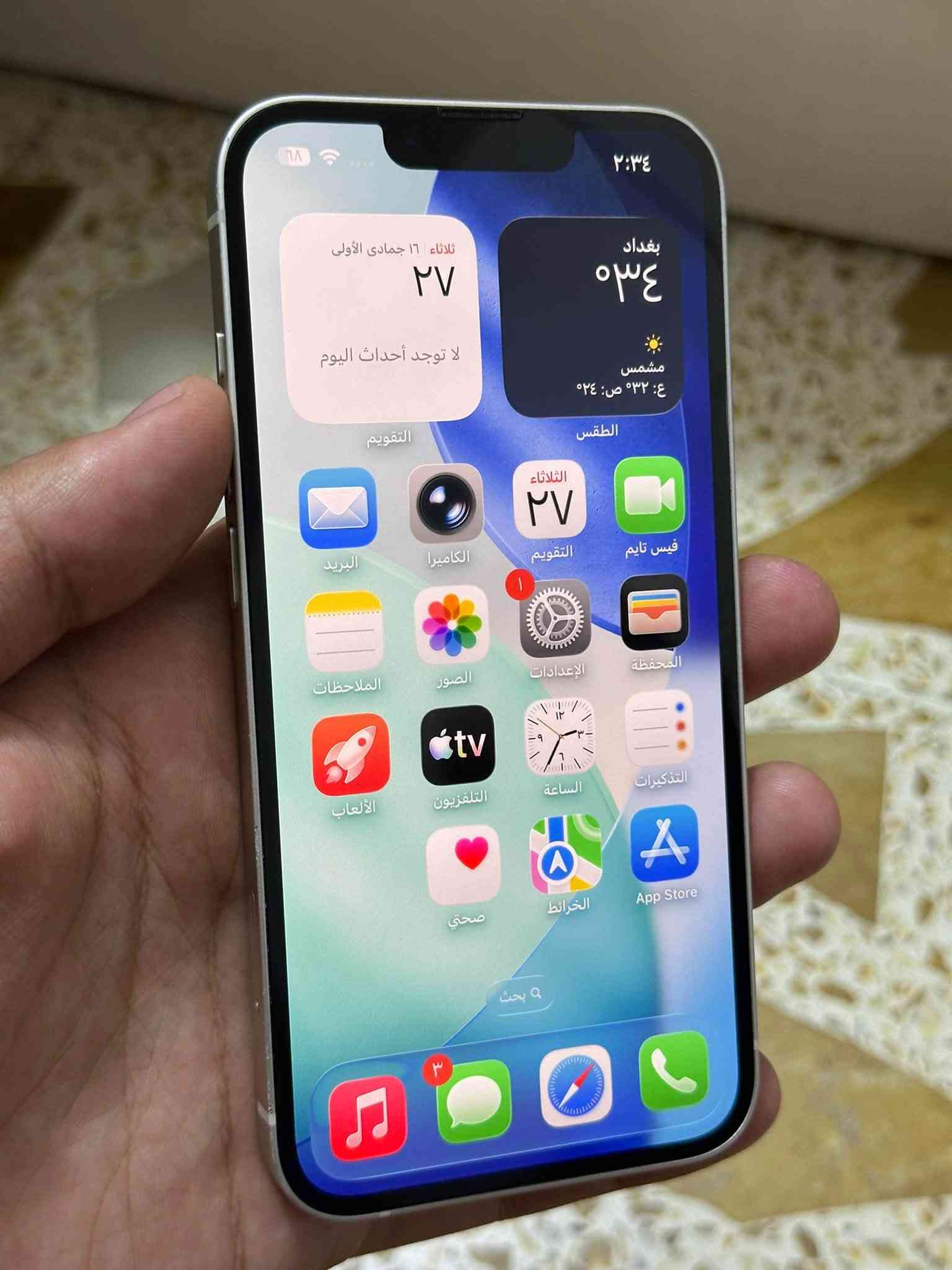 آيفون ١٣ • ١٢٨ غ.ب. • بطارية ٨٩٪