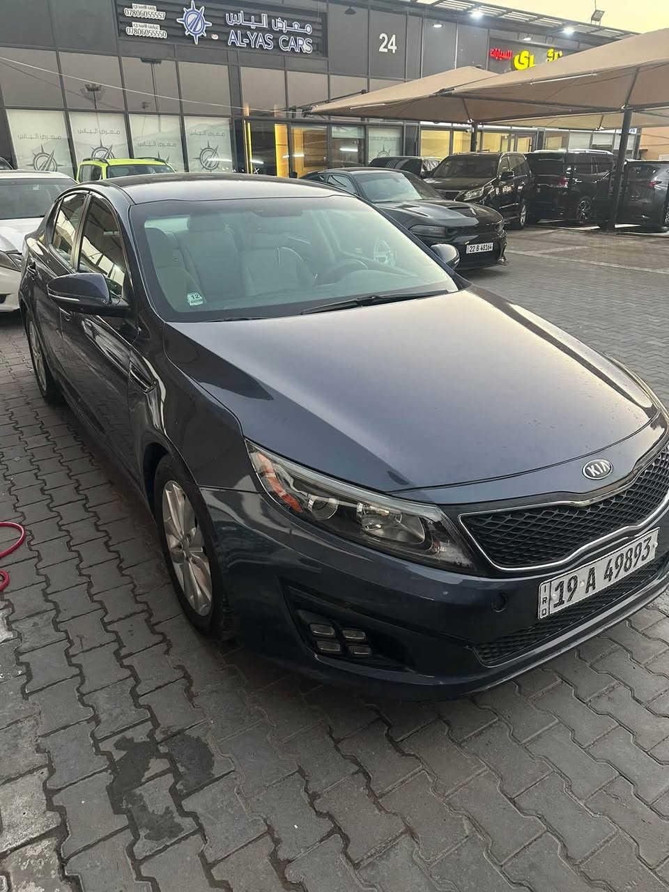 كيا اوبتما وارد امريكي 2015 بدون ايرباك ماشيه 75 ميل بيه قطعتين صبغ وقطعتين تبديل بجم كبس محرك وكير مامفتوحات السعر 107 ورقه بيها مجال مكان السياره كربلاء للاستفسار ***********
