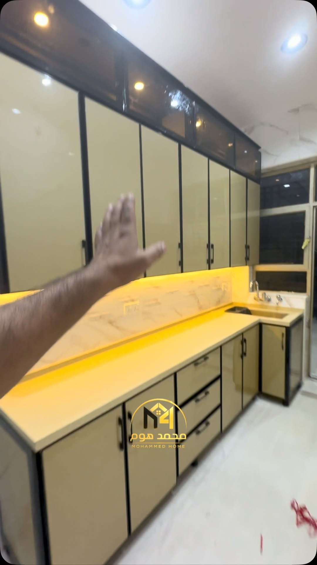 السيدية بغداد • مطبخ فخم • مرمر كوارتز