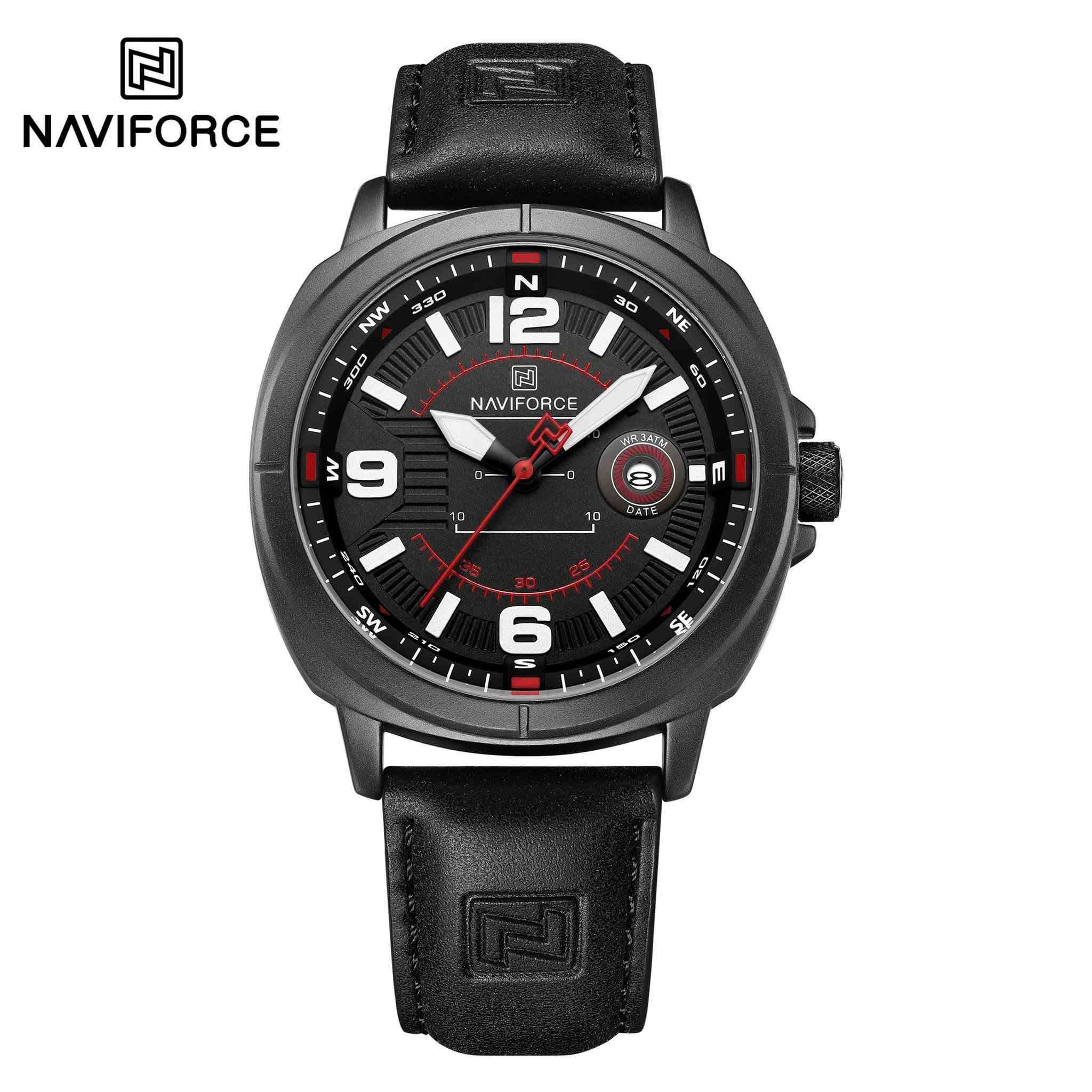 ⏱️ الوقت من ذهب.. لا تضيعه مع ساعات التقليد! احصل على NAVIFORCE الأصلية الآن. ⏱️
​وصلت حديثاً! التشكيلة الأكثر طلباً وفخامة من ساعات NAVIFORCE الرجالية، الآن لدى متجركم المفضل 

[قلعة الساعات الاصلية]

​تصميمات ستيل فاخرة تناسب كافة الأذواق والمناسبات:
🟢 الميناء الأخضر الملكي: لإطلالة عصرية جريئة ومميزة جداً.

🔵 الميناء الأزرق الكلاسيكي: لمظهر أنيق ورسمي يلفت الأنظار.

🖤 الأسود الفاخر مع الروز جولد: لمزيج من القوة والفخامة
 الاستثنائية.

⚙️ موديلات الكرونوغراف والكرومات: للرجل الذي يعشق التفاصيل الميكانيكية والدقة.

​🔥 مميزات الشراء من متجرنا:

1️⃣ ساعة وكالة أصلية 100%.
2️⃣ تأتي مع علبة الماركة الأصلية الفاخرة.
3️⃣ مرفق معها بطاقة التصنيع الدولية (Manufacturing Card).
4️⃣ ضمان حقيقي لمدة سنة كاملة من المتجر ضد العيوب المصنعية.

​🚚 خدمة التوصيل متوفرة لكافة المحافظات!
​تصفح الصور 👇، اختر الموديل الذي يعبر عن شخصيتك، وأرسل لنا صورته في رسالة مباشرة للحجز والطلب.
​📞 للحجز والاستفسار عبر الواتساب أو الاتصال: [***********]
📩 أو عبر رسائل الصفحة مباشرة
✨قلعة الساعات الاصلية ✨

نص مكتوب في الصور:
- NAVIFORCE