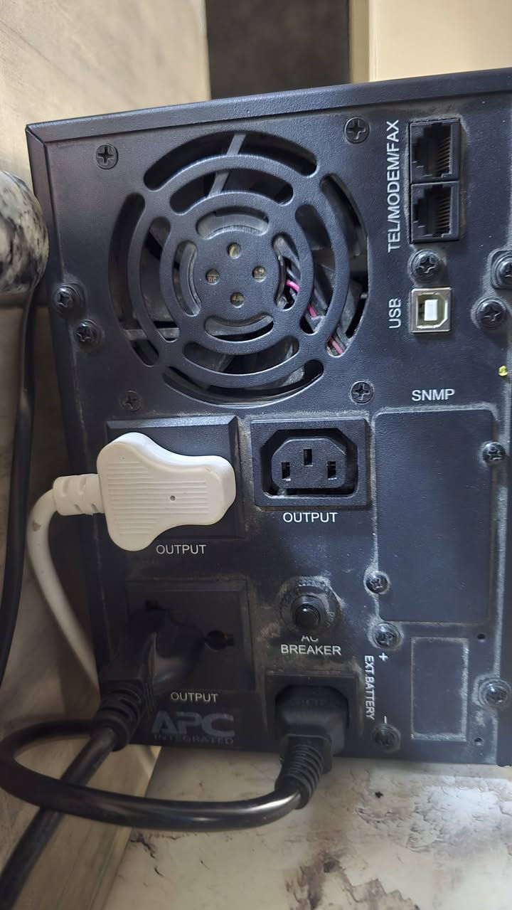 ادمن وافق Ups Maxma يوبي اس مستخدم 4 أشهر للبيع
2KV 1600W 
السعر 190 الف 
***********
