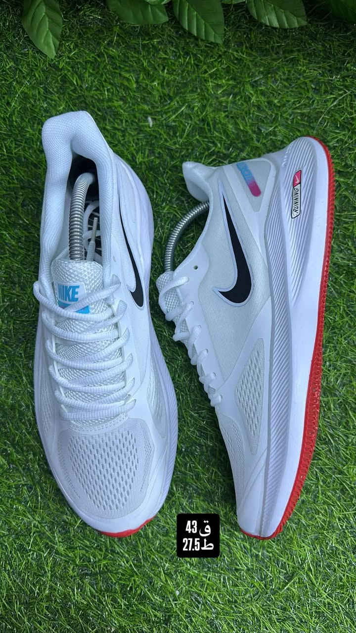 سعر ١٥ وبيهم ع 10. ***********

نص مكتوب في الصور:
- مق 40
- حـالـتـي اليوم، ٢:١٣ ص adidas RUNNING SHOES راحة .. أداء أعلى تصميم عصري .. لجميع أنشطتك اليومية خفة الوزن راحة طوال اليوم تهوية ممتازة تحافظ على جفاف القدم دعم مثالي للاستقرار والراحة أثناء الحركة توسيد مريح يمتص الصدمات وتقليل الإجهاد متانة عالية جودة تدوم طويلاً المقاس 42.5 (في فيتنامي) JUST DO IT شبك علوي خفيف لأفضل تهوية شعار أديلاس أصلي جودة عالية تفاصيل ثلاثية الخطوط تصميم مميز نعل مطاطي ثبات عالي على جميع الأسطح دعم خلفي لتثبيت الكعب وحمايته adidas ADIDAS RUNNING SHOES Run Train Everyday مناسب لكل التحديات ۱۹
- مق 43
- مق 27.5
- ق 43
- ط 27.5
- NIKE JUST DO IT. Walk In Comfort المقاس: 40 مواصفات الحذاء NIKE العلامة التجارية Nike (أصلية ومضمونة) الخامة الخارجية قماش شبكي عالي الجودة مع طبقات دعم متينة البطانة الداخلية مبطنة بقماش ناعم ومريح لراحة القدم وتقليل الاحتكاك النعل الأوسط تقنية Air Zoom لامتصاص الصدمات وتوفير الراحة أثناء الحركة النعل الخارجي مطاط عالي الجودة بمقاومة للانزلاق ويمنح ثبات ممتاز على مختلف الأسطح طريقة الإغلاق رباط تقليدي مع لسان مريح لتثبيت أفضل التصميم تصميم عصري رياضي مناسب للرجال والنشاطات اليومية الإستخدام الرياضة - المشي - الجري والأنشطة اليومية مقاس الحذاء 40 دعامة خلفية لتثبيت القدم نعل خارجي مطاطي مقاوم للانزلاق تقنية Air Zoom لراحة فائقة رباط تقليدي مع لسان مريح تصميم عصري مميز للطلب والاستفسار 0774653199 التوصيل متوفر لجميع المناطق جودة أصلية .. راحة .. أداء عالي في كل خطوة