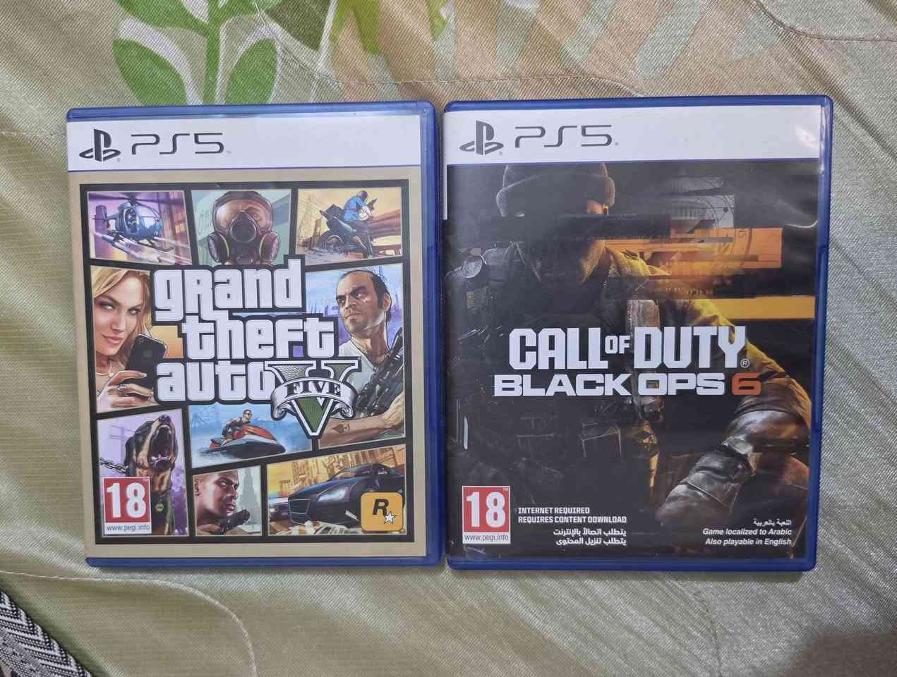 لعبة gta5 نظافة 100% اخت الجديدة 25 الف لعبة بلاك اوبس 6 نظيفة شخوط بسيطه وعالفحص 35 الف عنواني بغداد اي استفسار عالرقم ***********
