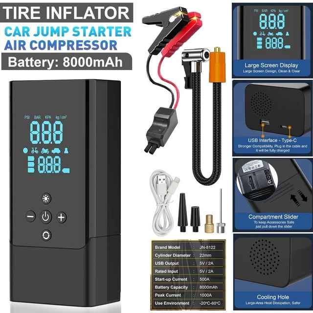 🔋🎈: ئامێری هەوا + چەتاڵی باتری سیارە (2-in-1 Tyre Inflator & Jump Starter)
ئیتر پێویستت بە چاوەڕوانکردنی کەسی تر نییە لە ڕێگا! 

🔹 مواسەفات و تایبەتمەندییەکان:
  مۆدێل: JN-8122
  هێز: 84W (توانای بەهێز بۆ باکردن و چەتاڵ)
  ڤۆڵتیە: 5V
 کارایی دووانە (2-in-1):
    چەتاڵی باتری: هەڵکردنەوەی خێرای باتری سیارە لە کاتی کوژانەوە یان بەتاڵبووندا.
    ئامێری هەوا: باکردنی تایەی ئۆتۆمبێل، ماتۆڕ، پاسکیل و تۆپ بە خێرایی.

گڵۆپی ڕووناکی و SOS: خاوەن گڵۆپ و فلاشەری فریاگوزارییە بۆ کارکردن لە شەودا.

 * بڕوانامەی سەلامەتی: خاوەنی بڕوانامە نێودەوڵەتییەکانی (CE, FCC, UKCA)یە بۆ سەلامەتیی سیستەمی کارەبایی ئۆتۆمبێلەکەت.

💵 نرخ: [65]
ڵ گەیاندن  هەیە بۆ هەموو شارەکان
📞 پەیوەندی: [***********] دار بنديهكان, السليمانية
