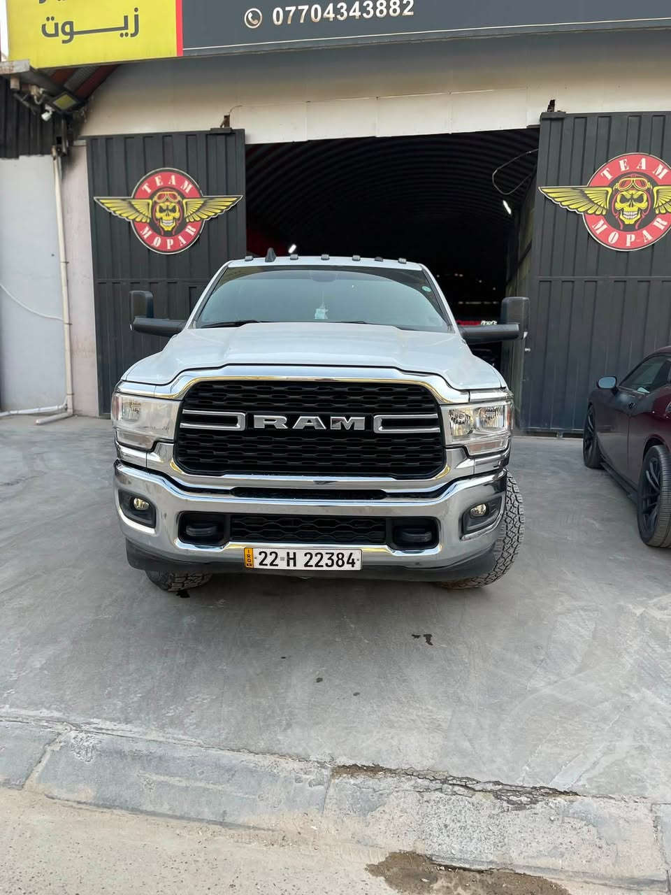 رام ٢٥٠٠   ٤*٤
بيع او مراوس 
باب طويل بدي قصير المرغوب
السيارة رقمة اربيل سنوية جديده باسمي
موديل ٢٠٢٢ 
الفئة bighorne
السيارة حادثه مال امريكا فقط مثل ما موضح بالصور
حجم المحرك ٦٤٠٠ هيمي مكينة جارجر srt يعني
السيارة جديدة وبحالة الوكالة يعني استخدام شخصي 
المحرك والگير كفالة من فتح اي برغي 
دهن hingest الماني وبانزين كله محسن 
يعني مداريه
مواصفات السيارة 
شاشة كبير 
كامرة دوار 
مري قلاب
تبريد خلفي 
دوسة بانزين وبريك تحكم كهرباء 
للاستفسار والتواصل *********** واتساب او اتصال موجود
