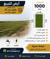 أرض • كوت حي الحكيم الثانية • ١٠٠٠م