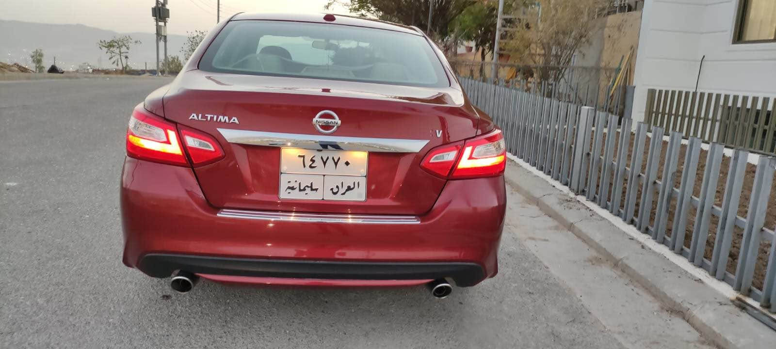 Nissan altima 2017 SV 

ناو زه رد 
رادار 
دوسه التيما
كاميرا 
يه ك ده سته له شەحنەوە
٦٠ هەزار رۆشتوە 
هەمو شتێکی نوێیە 
پشتو پێشی کەپسە 
بەشەرت
دوو پارچە و دوو پلە بۆیاخی هەیە

مەجالێکی کەمی تێدایە

96$

*********** السليمانية, العراق

نص مكتوب في الصور:
- SV