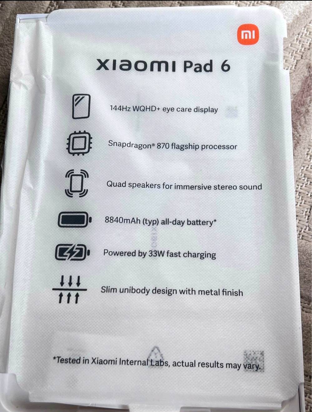 للبيع او مراوس بايباد   Xiaomi Pad 6 256GB 

 الجهاز أخو الجديد — نظافة عالية جدًا 

 Xiaomi Pad 6
 256GB
 أداء قوي وسريع جدًا
 ممتاز للدراسة والجامعة
 مناسب للألعاب
 شاشة ممتازة للمشاهدة

 الكارتون الأصلي موجود
 الشاحن الأصلي موجود
 جميع الملحقات موجودة
 ويا الجهاز هدية كيبورد أصلي مشتري ب40 الف  

 لا كسر
 لا مشاكل
 جهاز نظيف وجاهز للاستخدام

 السعر: 365,000 دينار فقط

 البصرة  الكزيزة

 سعر مناسب مقابل المواصفات والملحقات 
 للجادين فقط مراسلة خاص
***********