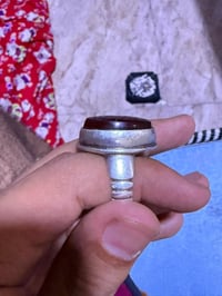 عقيق كرزي مخطوط فضة عيار 925 لتفاصيل اكثر واتساب07763501357