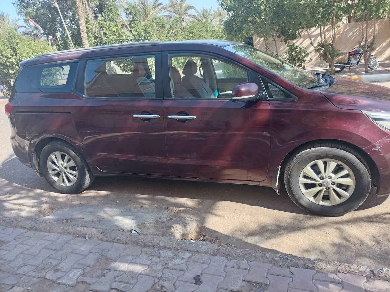 للبيع اومراوس فقط بسيدونا من ١٦ وفوك
سيدونا ١٥ رقم كربلاء بسمي دولي حادثه قبق جنطه ولبنيد رشيته جلاتين  سوناره بلمشور بصمه بردات كشنات جلد سعره ١٥٥ وبيه مجال للستفسار ***********

