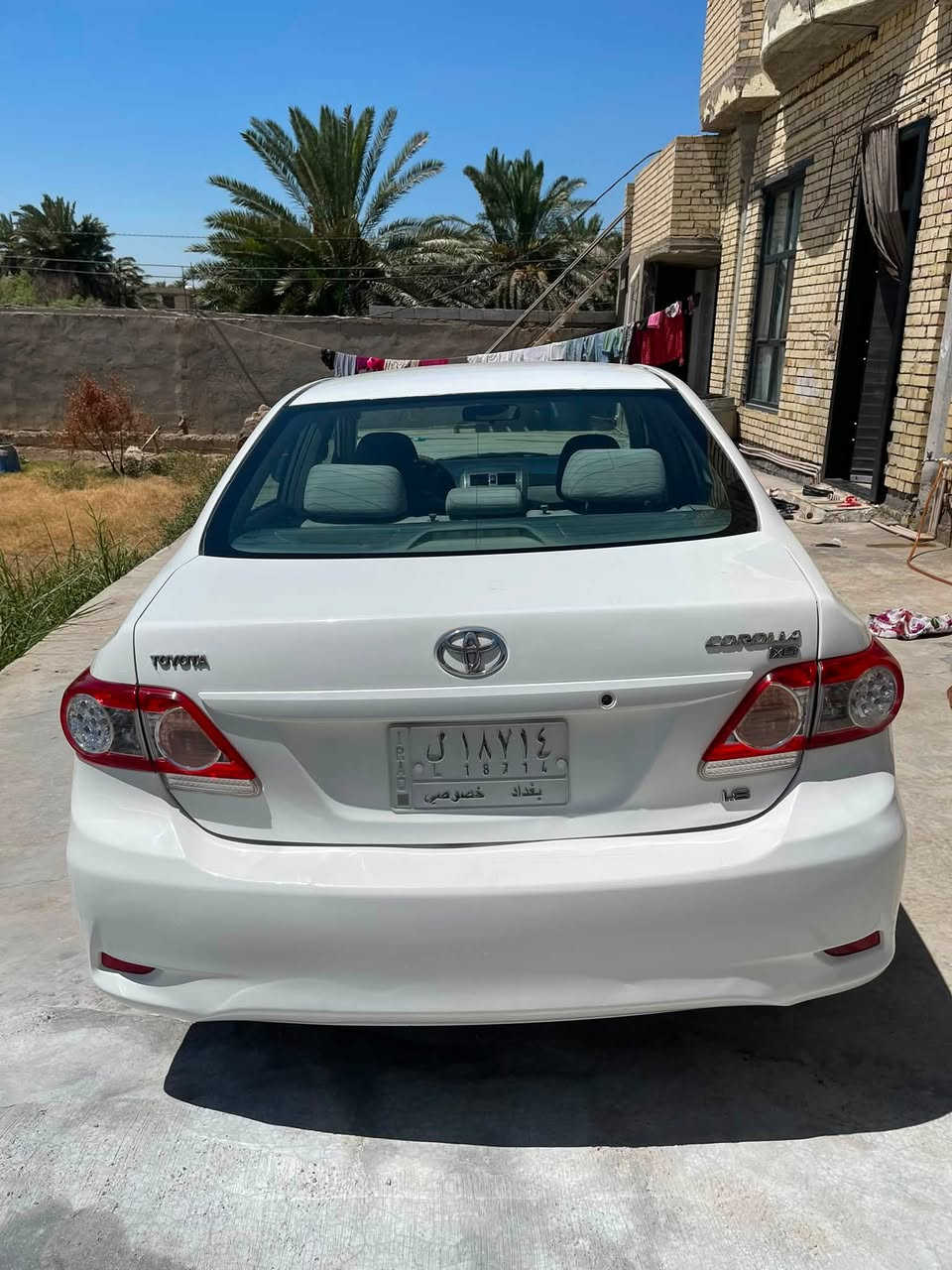 سيارة كورلا موديل ٢٠١١ للبيع استيراد الشركة العامة للسيارات
المحرك ١٨٠٠ 
بدون نواقص محرك وكير بلادي
نضيفة صارلها اكثر من ١٢ سنة على ايدي وباسمي مكانهه بغداد
السعر ١١٠
للمعلومات اكثر اتصل على رقمي ***********
