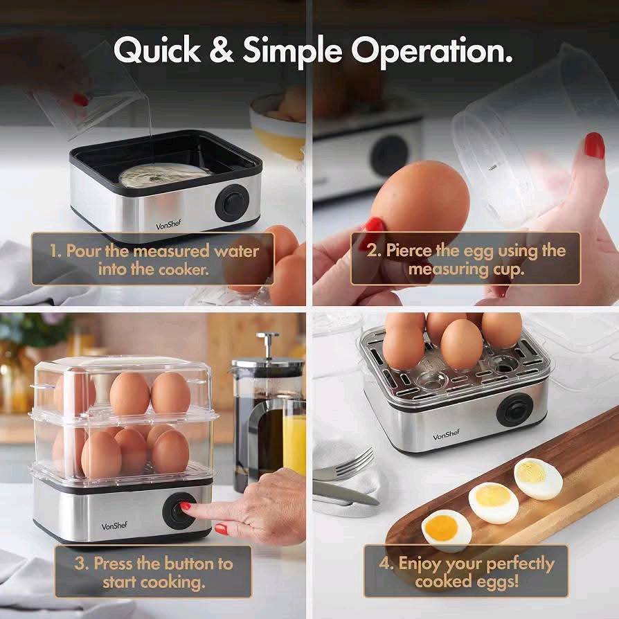 🥚✨ خلي سلق البيض أسهل وأسرع وبدون مراقبة!
وصلت سلاقة بيض طابقين
جهاز عملي يحضّر لك البيض بالطريقة اللي تحبها، ويوفر عليك الوقت والجهد 👌🔥
✅ سعة تصل إلى 16 بيضة دفعة وحدة
✅ 3 درجات للسلق: طري، متوسط، ومستوي تماماً
✅ قوة 500 واط لطهي سريع
✅ طبقتين لاستيعاب كمية أكبر
✅ إيقاف تلقائي بعد انتهاء الطبخ
✅ تصميم عملي وسهل التنظيف
✅ مناسب للفطور، للبيت والعائلة وحتى لتحضير الوجبات مسبقاً
🛡️ ضمان سنة كاملة
💡 بدل لا تنتظر وتراقب البيض على الغاز… حطه بالجهاز وخليه يسوي الشغل عنك!
📦 متوفر الآن
🚚 توصيل لجميع المحافظات العراقية
📩 للطلب والاستفسار راسلنا على الخاص أو واتساب
Evija E-1230 — بيض مثالي بكل مرة 🥚❤️