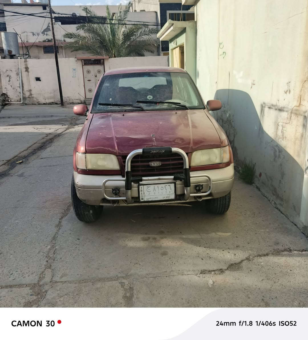 سلام عليكم كيه سبورتج مديل 97للبيع صبغ ابلادي سنويه  2029 زوج تيرات جديدا كير وتوماتيك شرط تبريد ثلج 6سلاندر محرك انجيكوالسعر 30قفل قفل مال مستعجل الماشراي لا يتعبني وتعبه اتواصل ***********مكاني موصل

نص مكتوب في الصور:
- CAMON 30 24mm f/1.8 1/100s ISO62
- CAMON 30  24mm f/1.8 1/923s ISO53
- CAMON 30 24mm f/1.8 1/406s ISO52