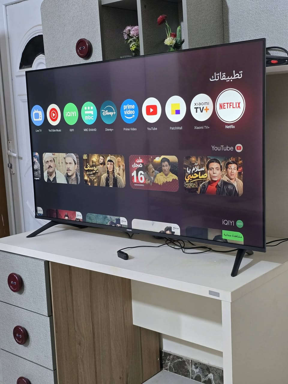 شاشه شاومي الاصليه حجم 50 كوكل تيفي 4k مواصفات خير من الله لسعر ٤٧٥ بعده جديده المكان البصره القديمه ***********
